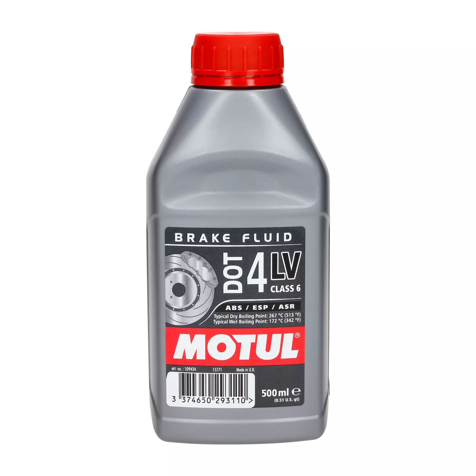 Тормозная жидкость Motul DOT-4 LV 0,5л., 109434